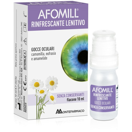 Afomill Rinfrescante Lenitivo Gocce oculari per occhi stanchi 10 ml