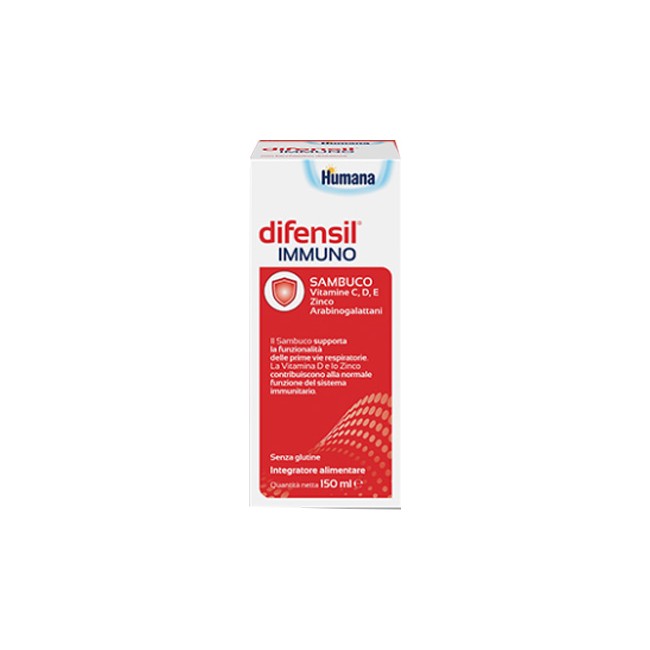 Flacone da 150 Ml di Difensil Immuno integratore per rafforzare le difese immunitarie.