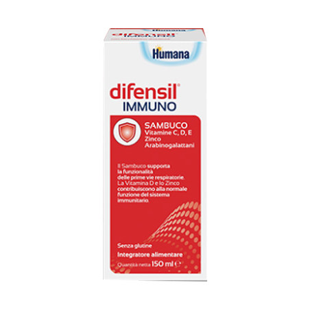 Flacone da 150 Ml di Difensil Immuno integratore per rafforzare le difese immunitarie.