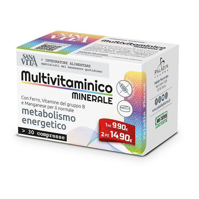 SANAVITA MULTIVITAMINICO MINERALE 30 COMPRESSE SANAVITA MULTIVITAMINICO MINERALE 30 COMPRESSE