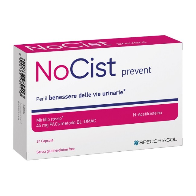 Specchiasol Nocist Prevent Integratore Alimentare 24 Capsule Specchiasol Nocist Prevent Integratore Alimentare 24 Capsule