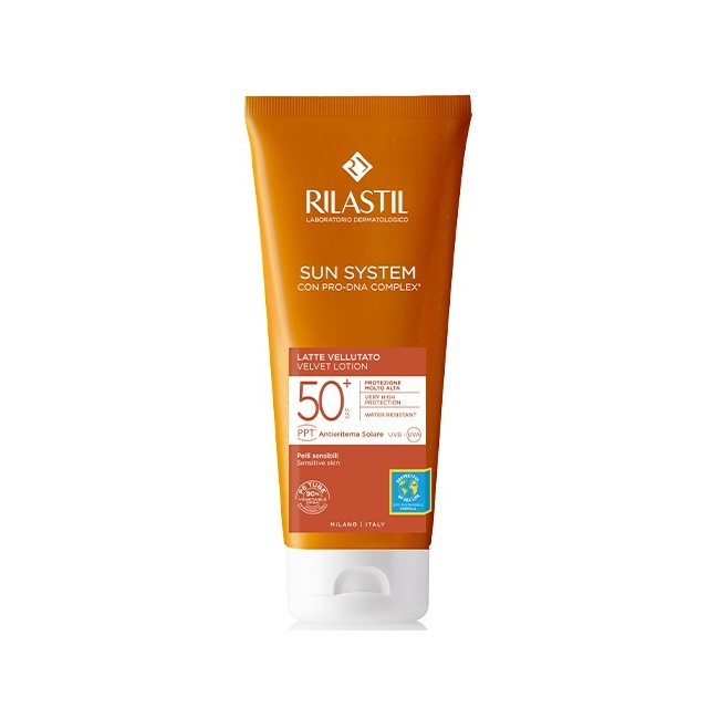 Rilastil Sun System Latte Solare Protezione SPF 50+ 200 Ml Rilastil Sun System Latte Solare Protezione SPF 50+ 200 Ml