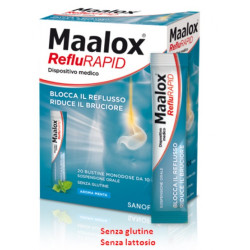 Maalox Reflurapid Contro Il Reflusso Acido 20 Bustine 10 Ml Maalox Reflurapid Contro Il Reflusso Acido 20 Bustine 10 Ml