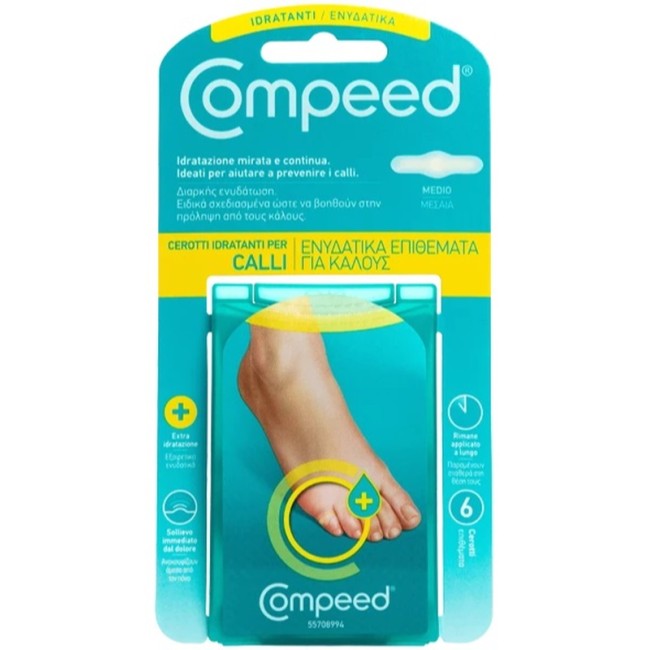 COMPEED CEROTTI PER CALLI IDRATANTI 6 PEZZI COMPEED CEROTTI PER CALLI IDRATANTI 6 PEZZI