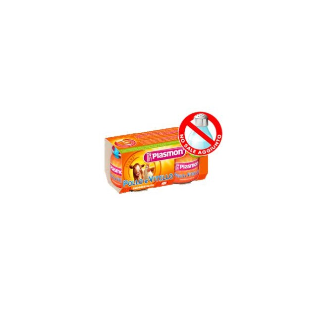 PLASMON OMOGENEIZZATO VITELLO POLLO 80 G X 2 PEZZI PLASMON OMOGENEIZZATO VITELLO POLLO 80 G X 2 PEZZI