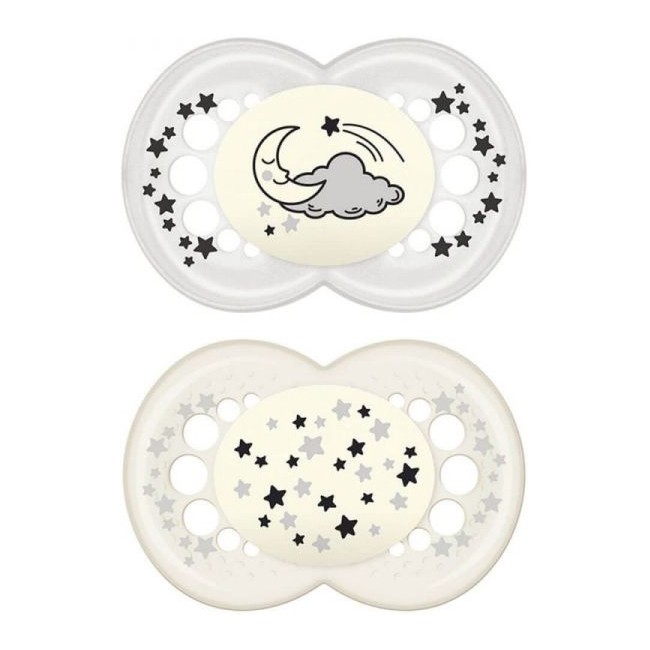 MAM NIGHT SUCCHIETTO 6+ MESI SILICONE DOPPIO NEUTRO MAM NIGHT SUCCHIETTO 6+ MESI SILICONE DOPPIO NEUTRO