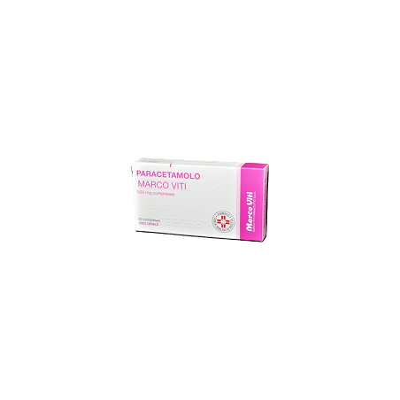 PARACETAMOLO MARCO VITI 20 CPR 500 MG PARACETAMOLO MARCO VITI 20 CPR 500 MG