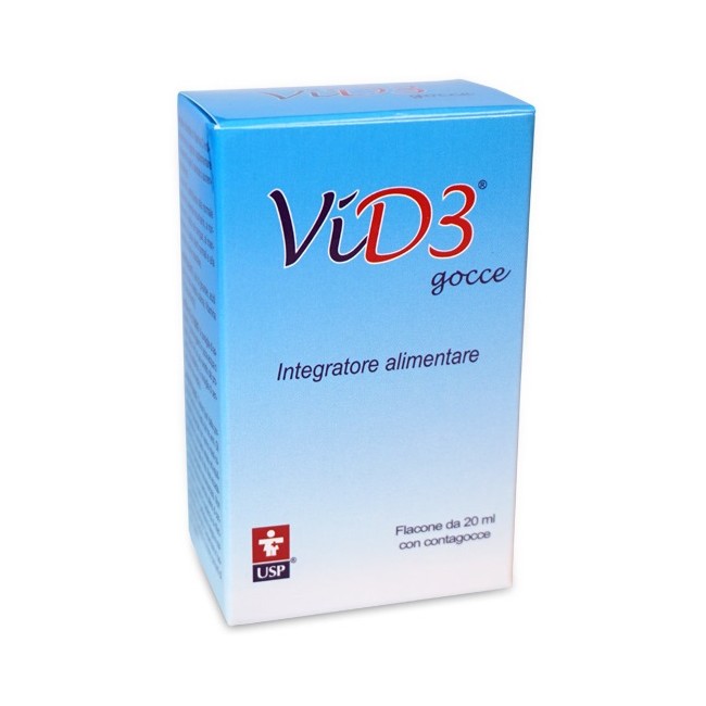 ViD3 Integratore Di Vitamina D3 Per Ossa Muscoli e Difese Immunitarie 20 Ml ViD3 Integratore Di Vitamina D3 Per Ossa Muscoli e Difese Immunitarie 20 Ml