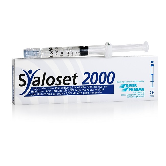 SIRINGA INTRA-ARTICOLARE SYALOSET 2000 ACIDO IALURONICO 1,5% 2 ML 1 PEZZO SIRINGA INTRA-ARTICOLARE SYALOSET 2000 ACIDO IALURONICO 1,5% 2 ML 1 PEZZO