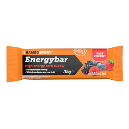 Barretta singola da 35 g di Named Sport Energybar, barretta per ricaricare le energie. Barretta singola da 35 g di Named Sport Energybar, barretta per ricaricare le energie.