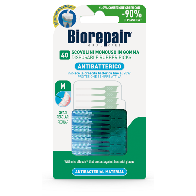 BIOREPAIR ORAL CARE ANTIBATTERICO 40 SCOVOLINI MONOUSO SPAZI REGOLARI BIOREPAIR ORAL CARE ANTIBATTERICO 40 SCOVOLINI MONOUSO SPAZI REGOLARI