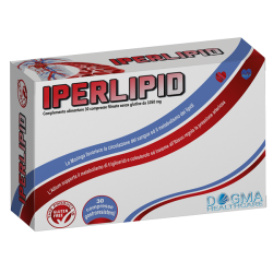 Confezione da 30 compresse di Iperlipid, integratore per metabolismo dei lipidi e salute cardiocircolatoria.