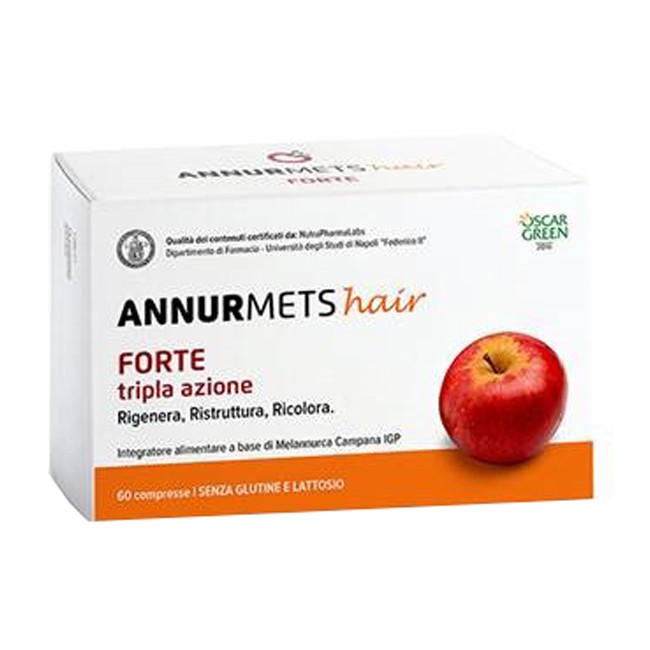 ANNURMETS HAIR FORTE TRIPLA AZIONE 60 COMPRESSE ANNURMETS HAIR FORTE TRIPLA AZIONE 60 COMPRESSE