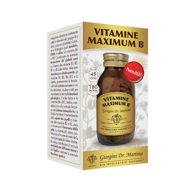 VITAMINE MAXIMUM B 180 PASTIGLIE VITAMINE MAXIMUM B 180 PASTIGLIE