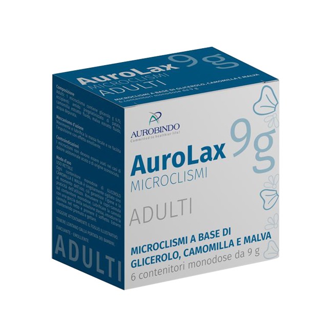 MICROCLISMI PER ADULTI AUROLAX 6 CONTENITORI 9 G MICROCLISMI PER ADULTI AUROLAX 6 CONTENITORI 9 G