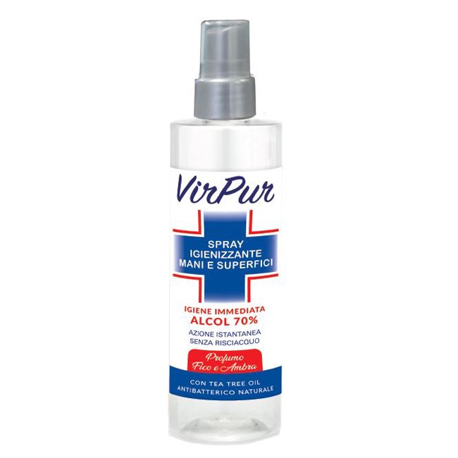 VIRPUR SPRAY IGIENIZZANTE PER MANI E SUPERFICI 250 ML VIRPUR SPRAY IGIENIZZANTE PER MANI E SUPERFICI 250 ML