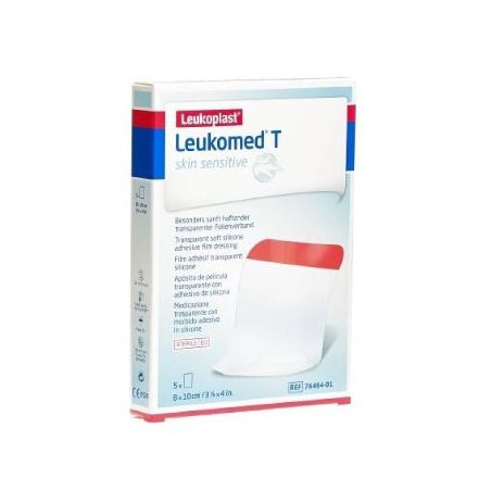 Leukomed T Skin Sensitive Medicazione Post-operatoria Trasparente Con Massa Adesiva In Silicone 8x10 Cm 5 Pezzi Leukomed T Skin Sensitive Medicazione Post-operatoria Trasparente Con Massa Adesiva In Silicone 8x10 Cm 5 Pezzi