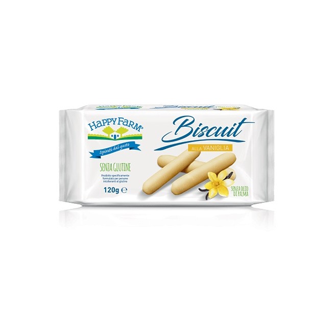 HAPPY FARM BISCUIT VANIGLIA 120 G HAPPY FARM BISCUIT VANIGLIA 120 G