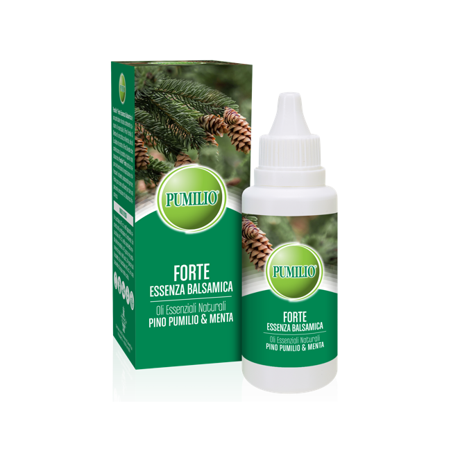 Pumilio Forte Essenza Balsamica Oli Essenziali Naturali Pino Pumilio & Menta 40 Ml