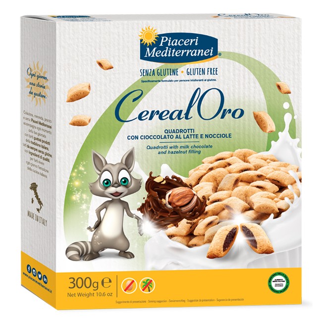 PIACERI MEDITERRANEI CEREALORO QUADROTTI 300 G PIACERI MEDITERRANEI CEREALORO QUADROTTI 300 G