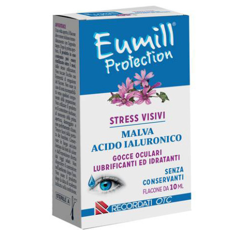 Flacone multidose da 10 Ml di Eumill Protection collirio per stress visivi Flacone multidose da 10 Ml di Eumill Protection collirio per stress visivi