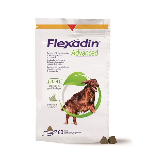 FLEXADIN ADVANCED 60 TAVOLETTE APPETIBILI MASTICABILI PER CANI