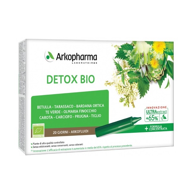 ARKOFLUIDI ULTRA SUONI DETOX BIO 20 FIALE ARKOFLUIDI ULTRA SUONI DETOX BIO 20 FIALE