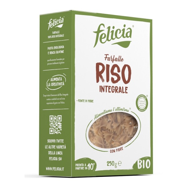 FELICIA FARFALLE RISO INTEGRALE 250 G FELICIA FARFALLE RISO INTEGRALE 250 G