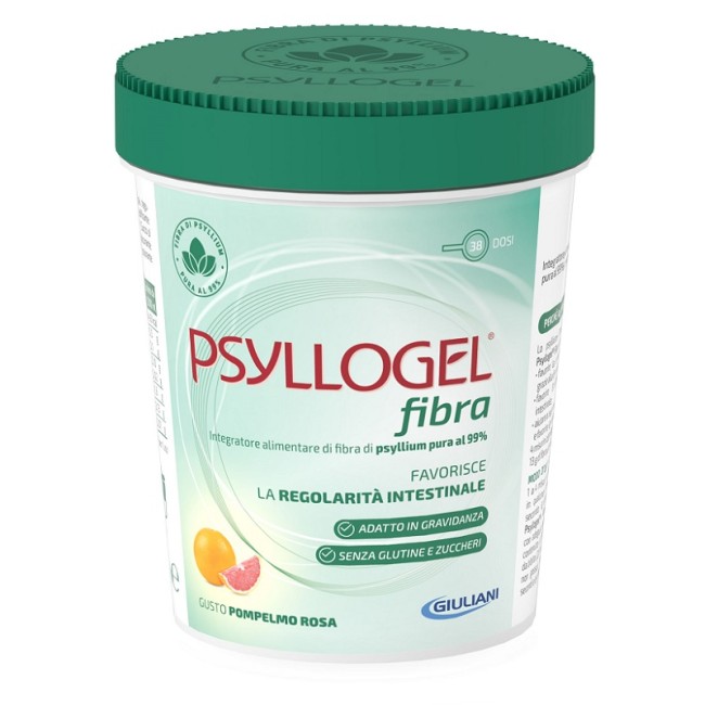 Barattolo da 170 grammi di Psyllogel Fibra Pompelmo Rosa integratore per la stitichezza Barattolo da 170 grammi di Psyllogel Fibra Pompelmo Rosa integratore per la stitichezza