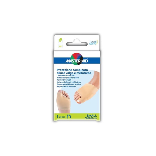 PROTEZIONE MASTER-AID PER ALLUCE VALGO E METATARSO S 1 PEZZO PROTEZIONE MASTER-AID PER ALLUCE VALGO E METATARSO S 1 PEZZO