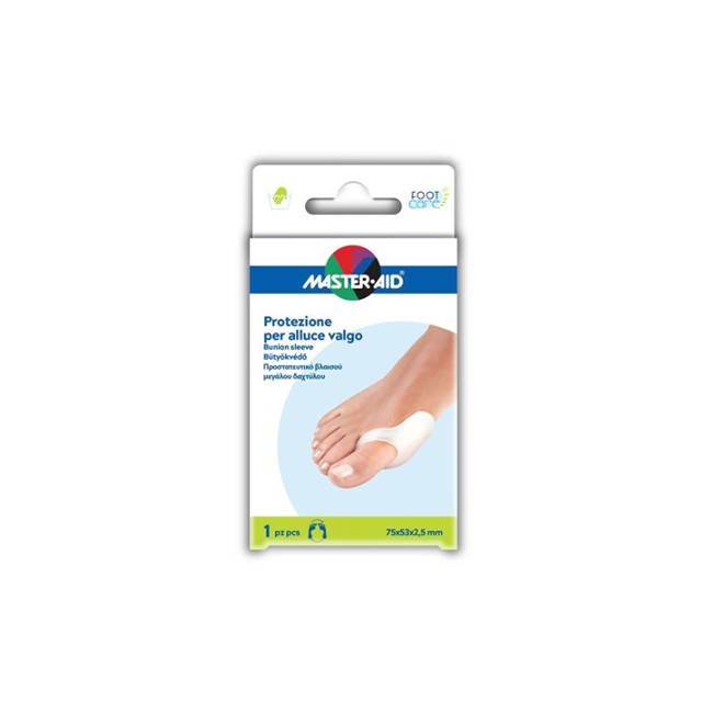 PROTEZIONE MASTER-AID IN GEL PER ALLUCE VALGO 1 PEZZO PROTEZIONE MASTER-AID IN GEL PER ALLUCE VALGO 1 PEZZO