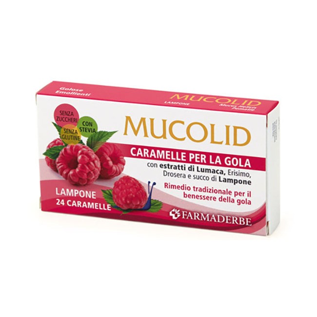 Mucolid Bronc Lumaca & Lampone 24 Caramelle Mucolid Bronc Lumaca & Lampone 24 Caramelle