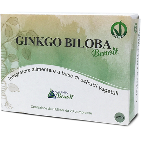 GINKO BILOBA BENOIT 60 COMPRESSE DA 500 MG GINKO BILOBA BENOIT 60 COMPRESSE DA 500 MG
