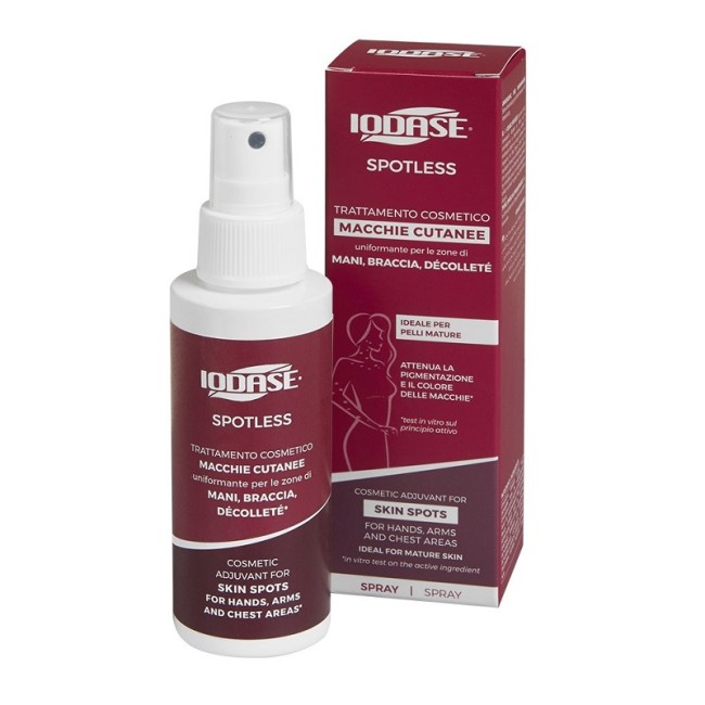 IODASE SPOTLESS TRATTAMENTO AGE SPOTS MANI BRACCIA DECOLLETE SPRAY 100 ML IODASE SPOTLESS TRATTAMENTO AGE SPOTS MANI BRACCIA DECOLLETE SPRAY 100 ML