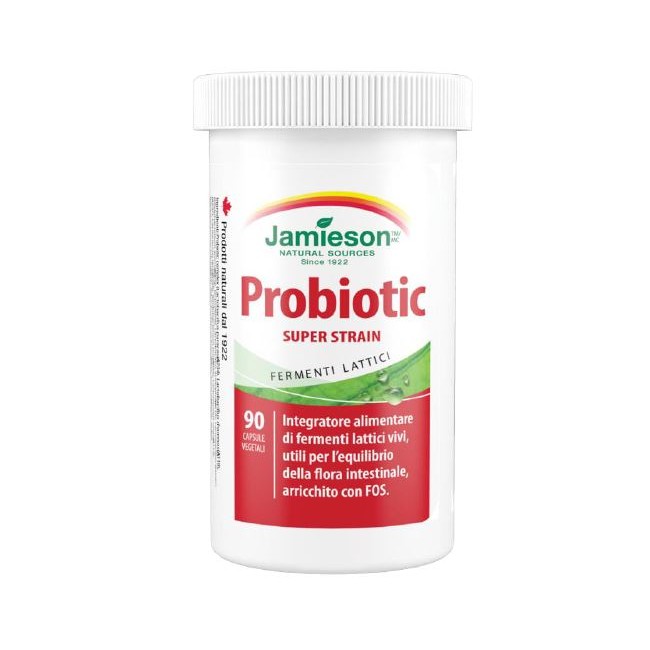 JAMIESON PROBIOTIC SUPER STRAIN 90 CAPSULE VEGETALI JAMIESON PROBIOTIC SUPER STRAIN 90 CAPSULE VEGETALI