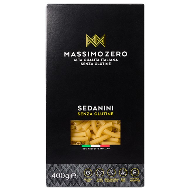 MASSIMO ZERO SEDANINI RIGATI 400 G MASSIMO ZERO SEDANINI RIGATI 400 G