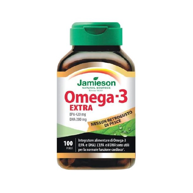 JAMIESON OMEGA 3 EXTRA 100 PERLE JAMIESON OMEGA 3 EXTRA 100 PERLE