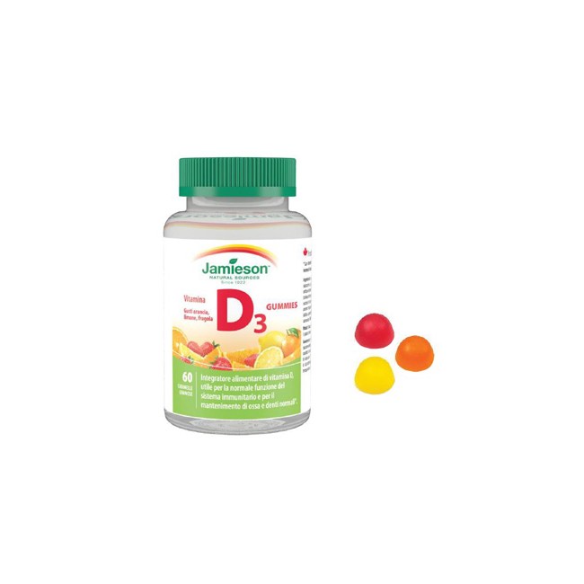 JAMIESON VITAMINA D GUMMIES 1000 60 CARAMELLE GOMMOSE JAMIESON VITAMINA D GUMMIES 1000 60 CARAMELLE GOMMOSE