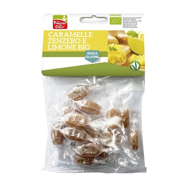 CARAMELLE ZENZERO E LIMONE BIO 50 G CARAMELLE ZENZERO E LIMONE BIO 50 G