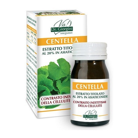 Confezione da 60 pastiglie di Dr Giorgini Centella, integratore per cellulite e gambe gonfie. Confezione da 60 pastiglie di Dr Giorgini Centella, integratore per cellulite e gambe gonfie.