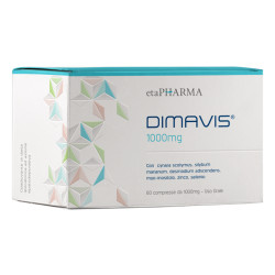 Confezione da 60 compresse di Dimavis 1000mg, integratore per la perdita di peso.