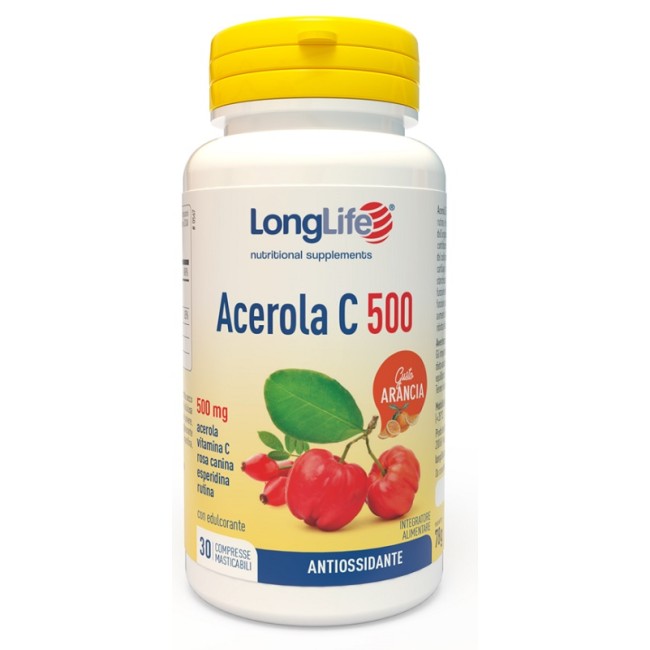 LONGLIFE ACEROLA C500 ARANCIA 30 COMPRESSE LONGLIFE ACEROLA C500 ARANCIA 30 COMPRESSE