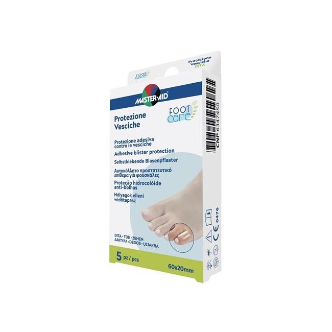 Idrocolloide Master-aid Footcare Vesciche Dita 60x20 Mm 5 Pezzi A2