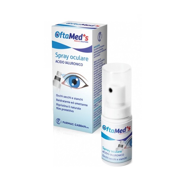 OFTAMED'S SPRAY CULARE OCCHI SECCHI E STANCHI ACIDO IALURONICO 10 ML OFTAMED'S SPRAY CULARE OCCHI SECCHI E STANCHI ACIDO IALURONICO 10 ML