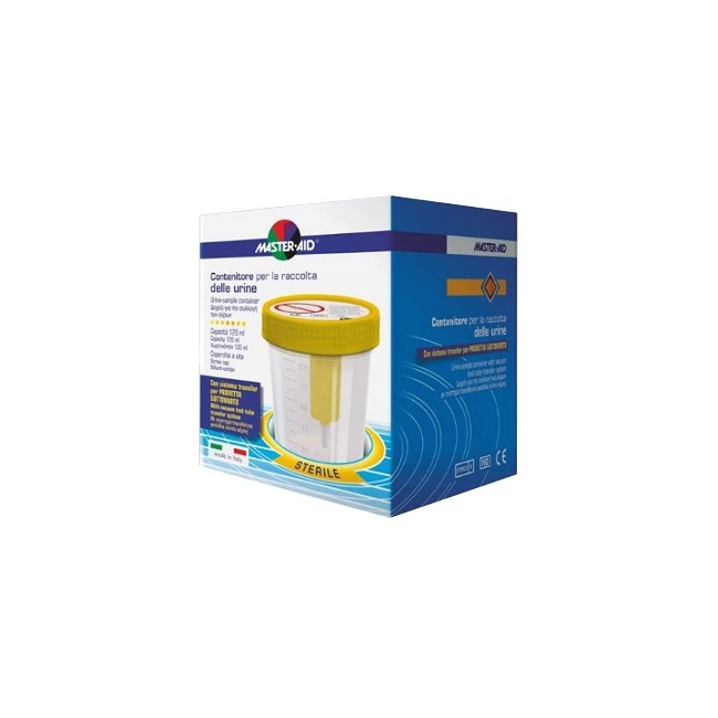 CONTENITORE RACCOLTA URINA SOTTOVUOTO MASTER-AID 120 ML CONTENITORE RACCOLTA URINA SOTTOVUOTO MASTER-AID 120 ML