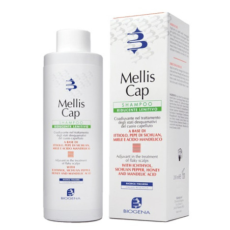 Mellis Cap Shampoo Riducente Lenitivo per il cuoio capelluto desquamato 200 ml Mellis Cap Shampoo Riducente Lenitivo per il cuoio capelluto desquamato 200 ml