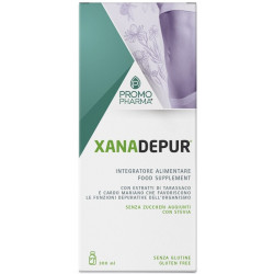 Flacone da 300 ml di Promopharma Xanadepur Integratore Detossificante Per Salute Epatica.
