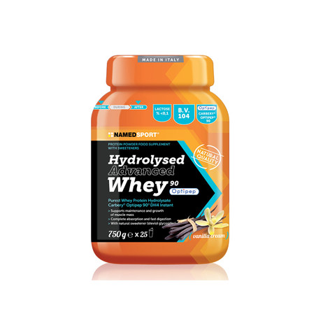 HYDROLYSED ADVANCED WHEY VANILLA CREAM BARATTOLO POLVERE ORALE 750 G HYDROLYSED ADVANCED WHEY VANILLA CREAM BARATTOLO POLVERE ORALE 750 G