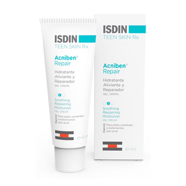 Isdin Acniben Repair Gel crema viso idratante e lenitiva 40 ml Isdin Acniben Repair Gel crema viso idratante e lenitiva 40 ml