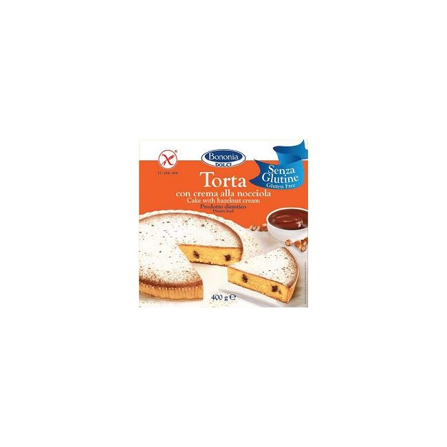 BONONIA TORTA ALLA CREMA DI NOCCIOLA SENZA GLUTINE 400 G BONONIA TORTA ALLA CREMA DI NOCCIOLA SENZA GLUTINE 400 G